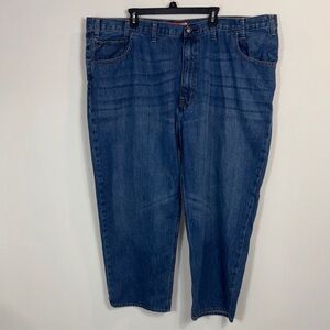 Arizona Jeans Relaxed Straight Classic Blue Denim Jeans Men’s Big Size 52 x 30